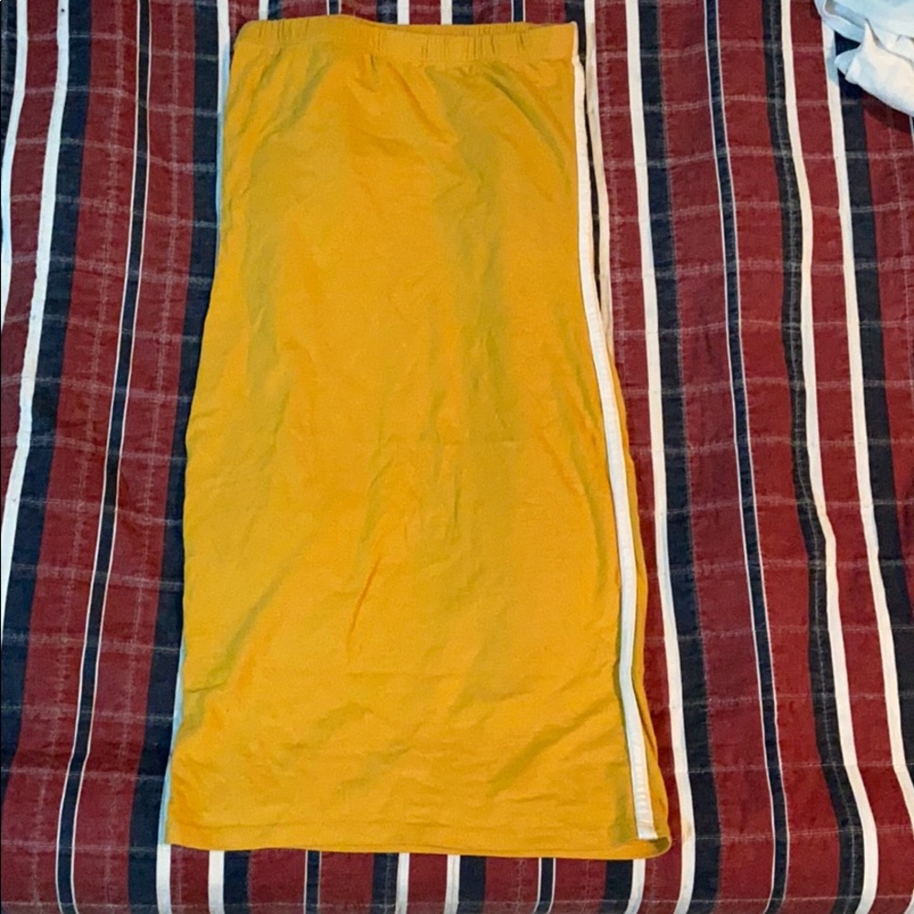 Yellow mini dress